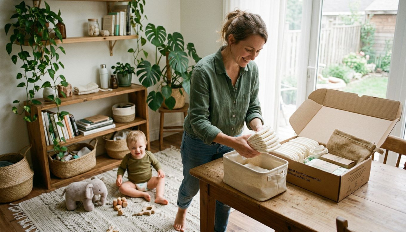 Impact environnemental des couches bio par abonnement